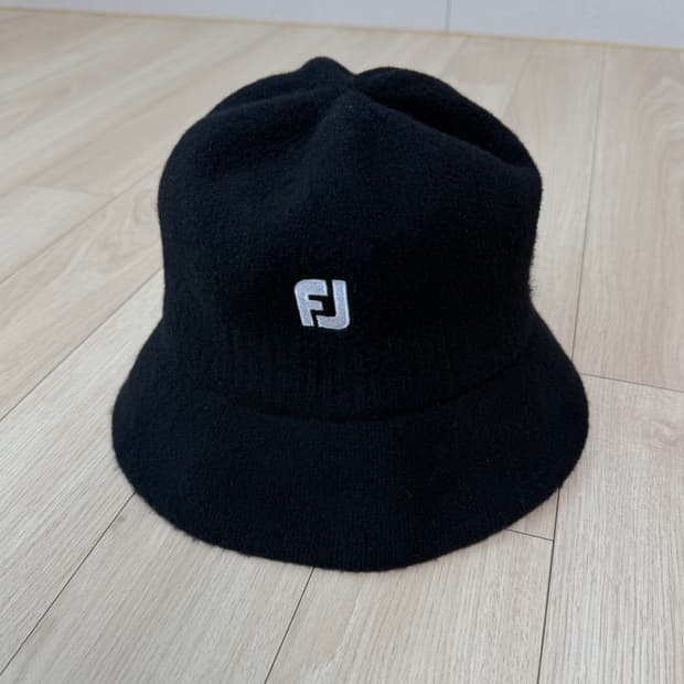 FJ 풋조이 울 모 블랙 버킷햇 모자