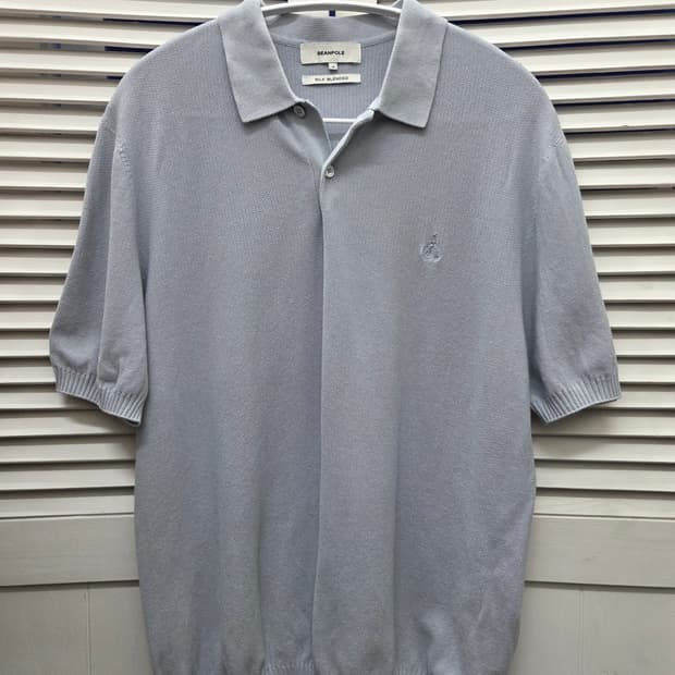 빈폴 실크혼방 니트 카라티