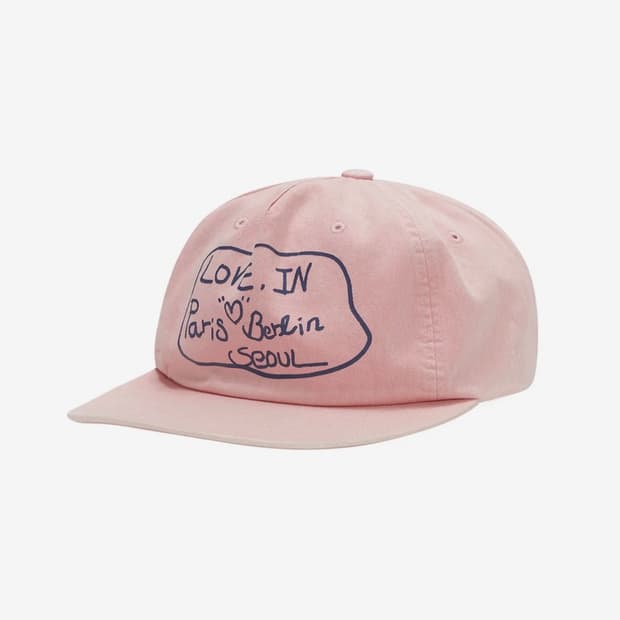 더뮤지엄비지터 모자 LOVE IN WASHED BALL CAP (PINK