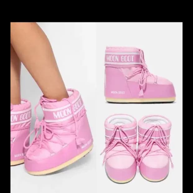 문부츠 로우 핑크 36-38