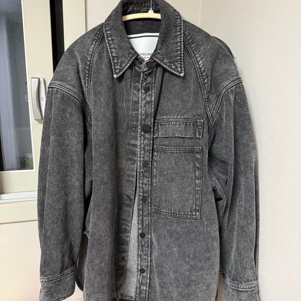 우영미 데님자켓 48사이즈 