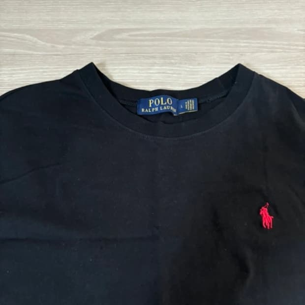 폴로 블랙 롱슬리브 L