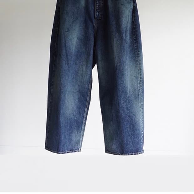 안셀름 aging wide denim pants 2 ancellm