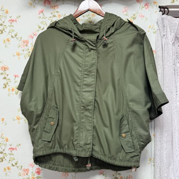 반팔 후드 야상