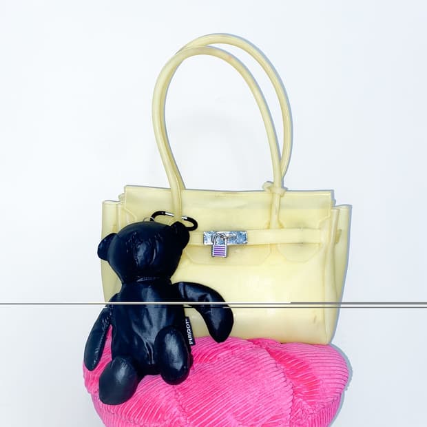 키키 젤리백 젤리버킨 (라이트옐로우)