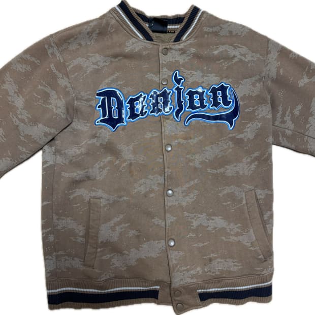 포리얼(FOR REAL) 카모 바시티 자켓 (기모 안감)