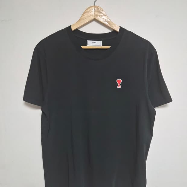 아미AMI 매장판 스몰로고 반팔 티셔츠 L - T128