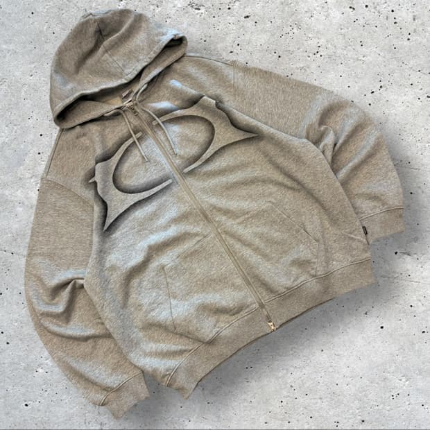 [XL] 크리틱 빅 로고 후드집업 회색 새상품 C874