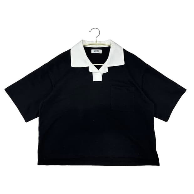 스튜디오톰보이 배색 카라 반팔