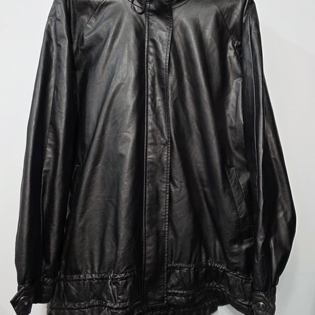 라우렐 여성 레더 후드 자켓