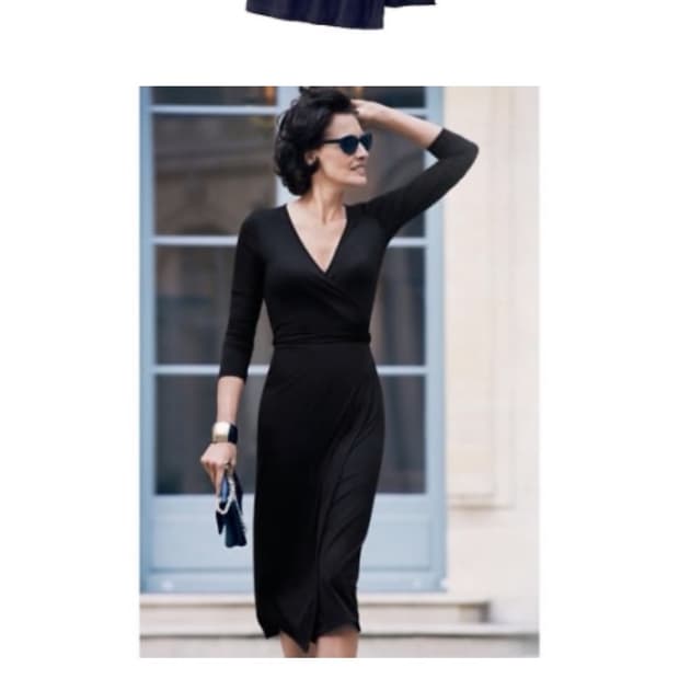 유니클로 X 이네스 드 라 프레상쥬 블랙 랩 원피스