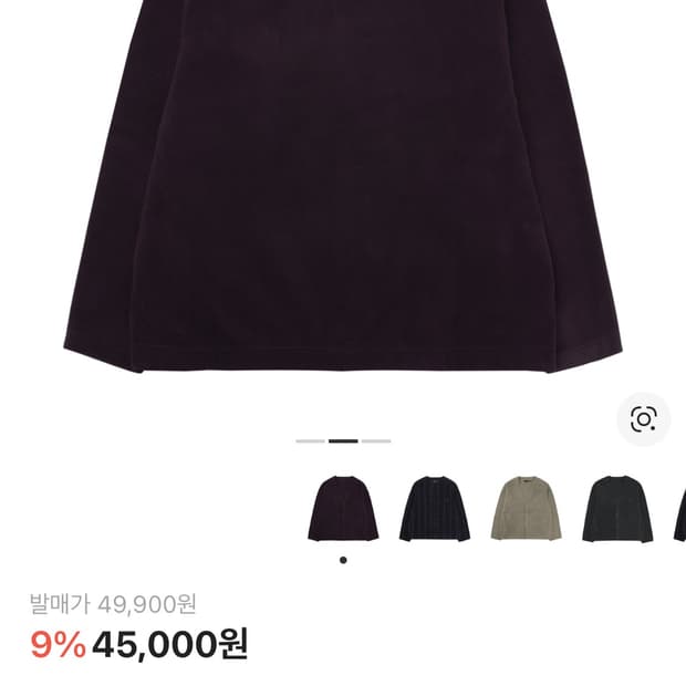 니들스X유니클로플리스가디건