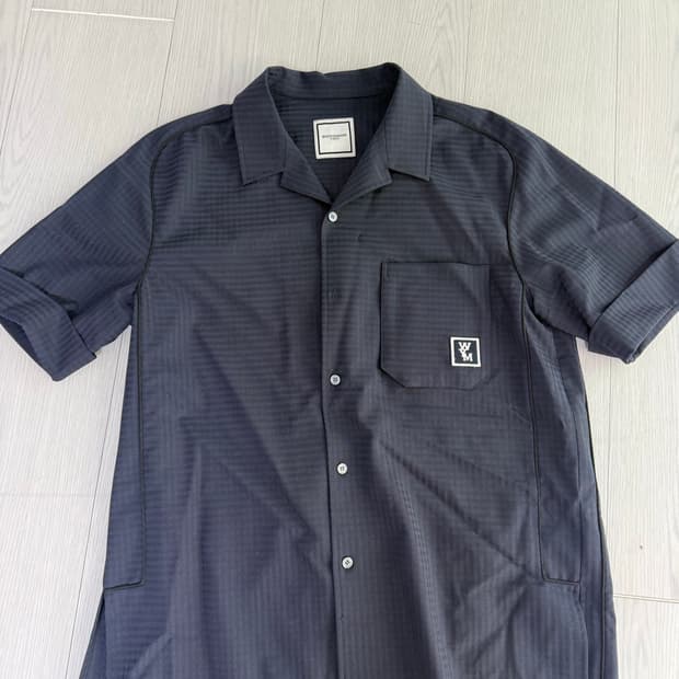 우영미/체크 반팔 셔츠/48