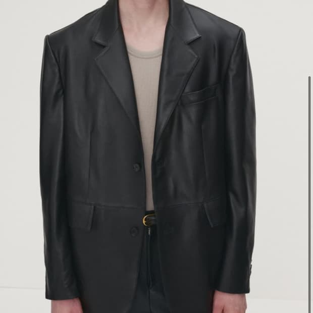 토니웩 레더 블레이저