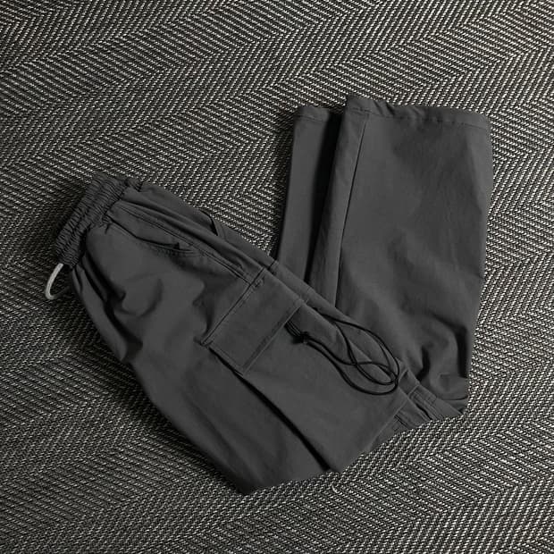 빈티지 와이드 우븐 스트링 카고 퍼티그 팬츠y 2751
