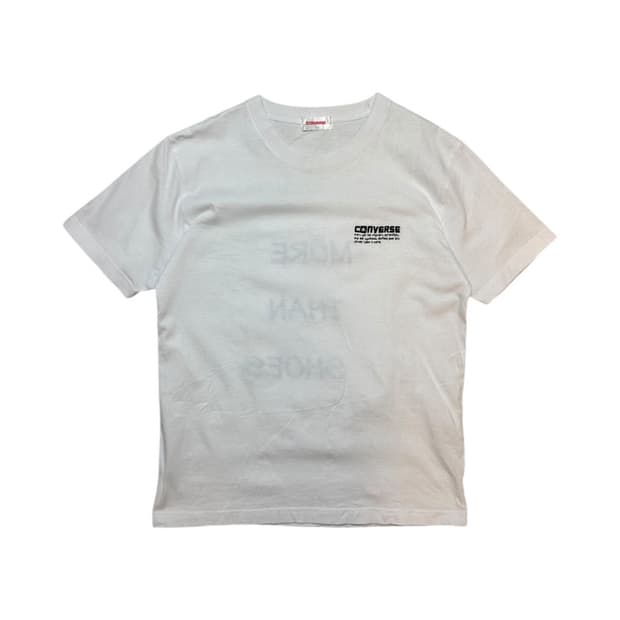 (S) 컨버스 JPN 백 프린팅 자수 반팔 티셔츠 T-021