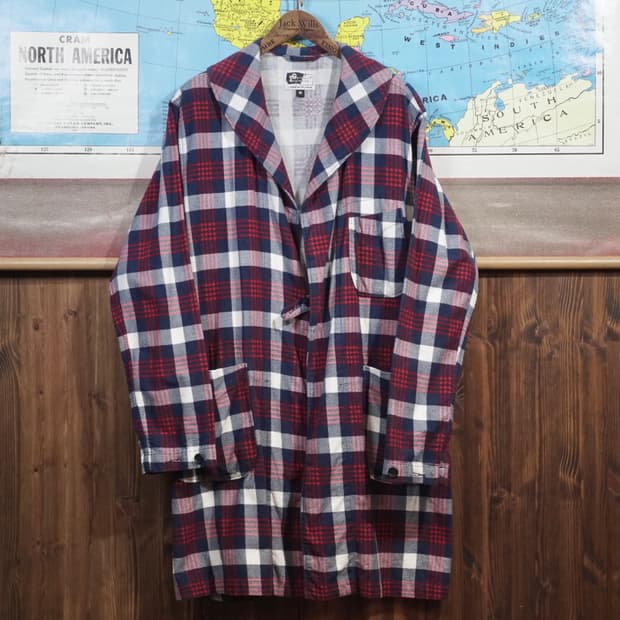 엔지니어드 가먼츠 체크 스모킹코트