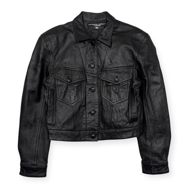 Katharine hamnett 캐서린햄넷 가죽 자켓
