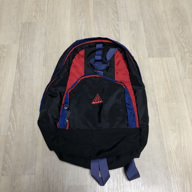 (OS) 90's 나이키 NIKE ACG 유틸리티 백팩 가방 네이비 레드