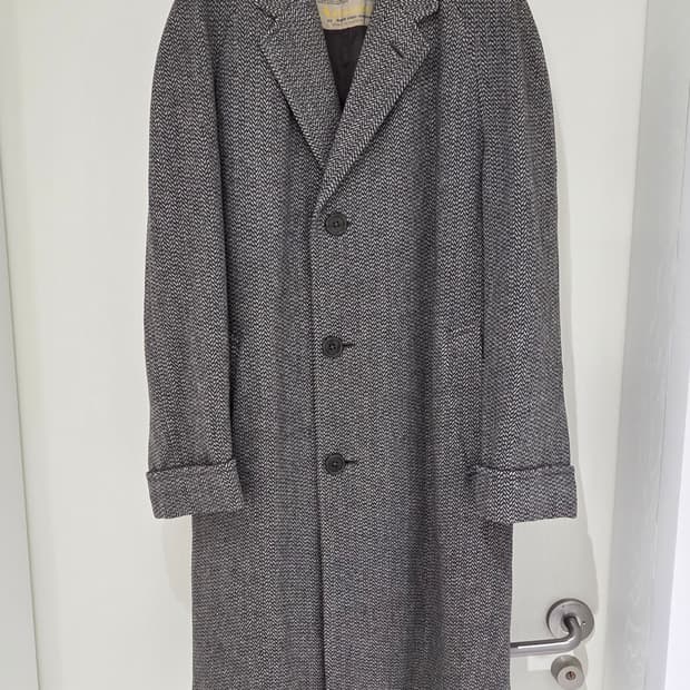 60s 아쿠아스큐텀 헤링본 코트