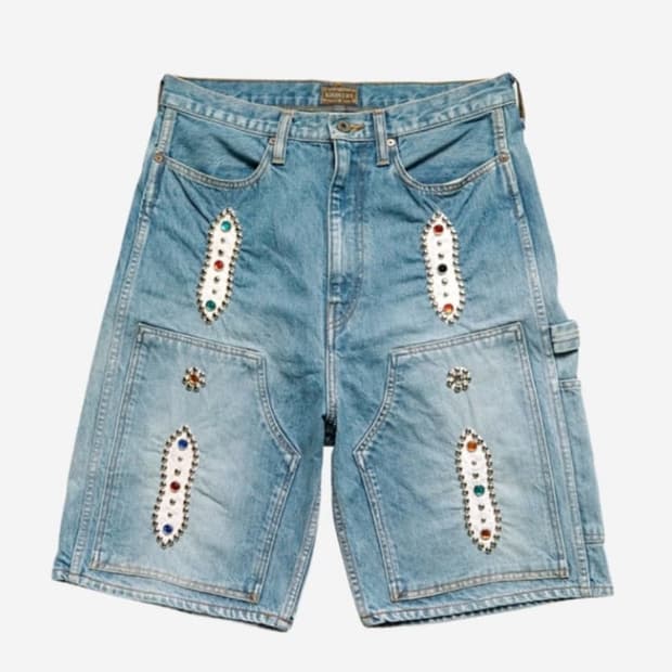 [32] KAPITAL Gem Stone shorts