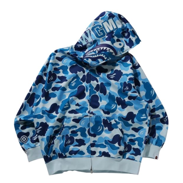 베이프 ABC 카모 레이온 후드집업