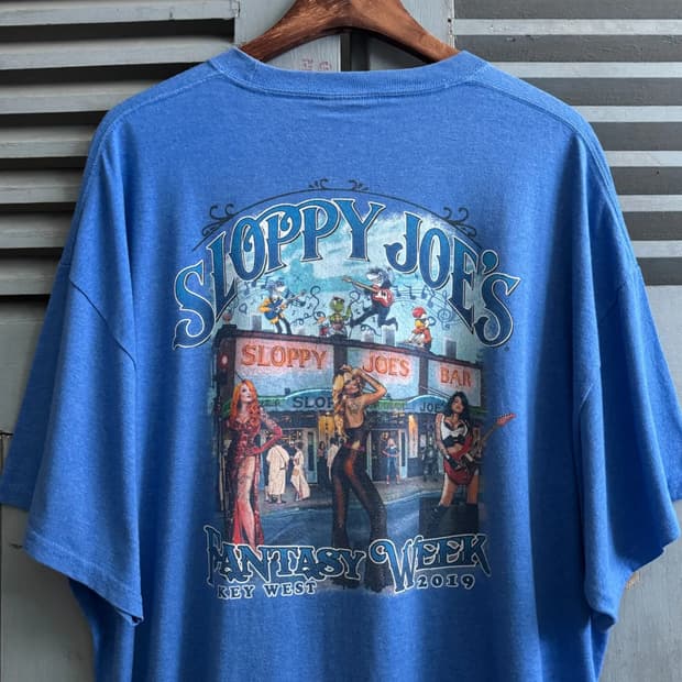 [2XL]USA 빈티지 Sloppy Zoe's 프린팅 티셔츠