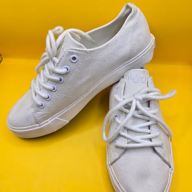 폴로 랄프로렌 캔버스 스니커즈 230 / 화이트