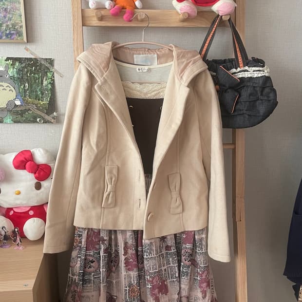 모리걸 빈티지 엑시즈팜 원피스 set 💛🤎🎀