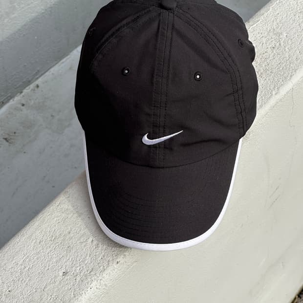 [F] 00s 나이키 로고 블랙 러닝 볼캡 모자