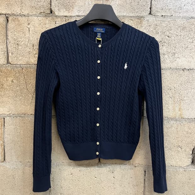 폴로 랄프 로렌 케이블 니트 가디건