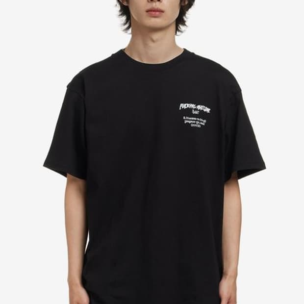 퍼킹어썸 SPIKE KOREA STORE TEE BLACK m