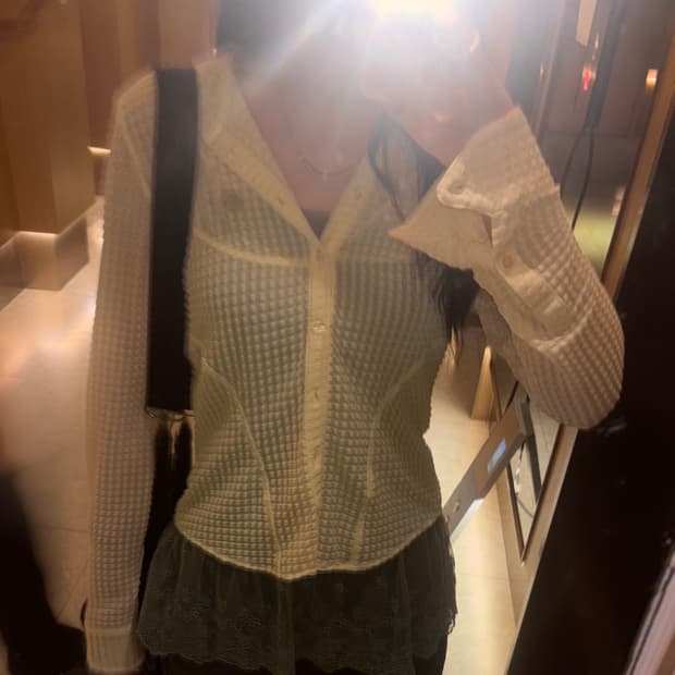 코이세이오 라운드 후디 셔츠 아이보리