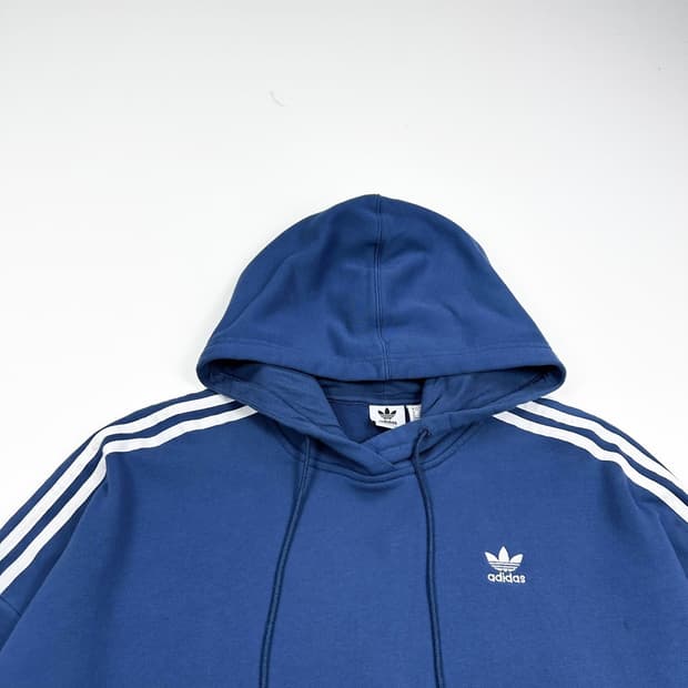 아디다스 트레포일 삼선 크롭 후드티 (M 여성추천)