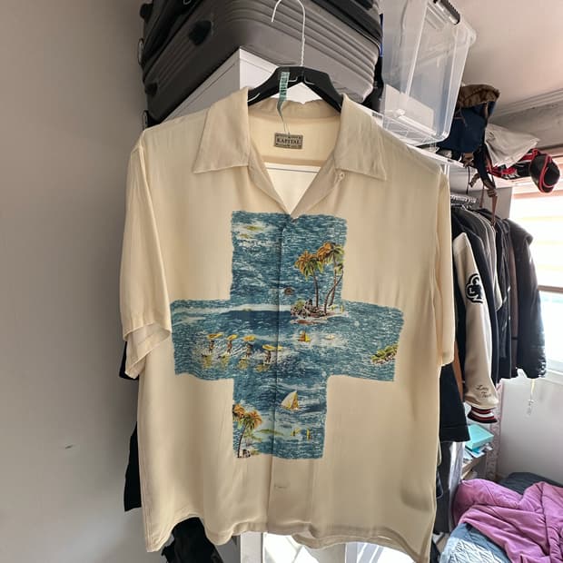 캐피탈 크로스 알로하 린넨 레이온 셔츠