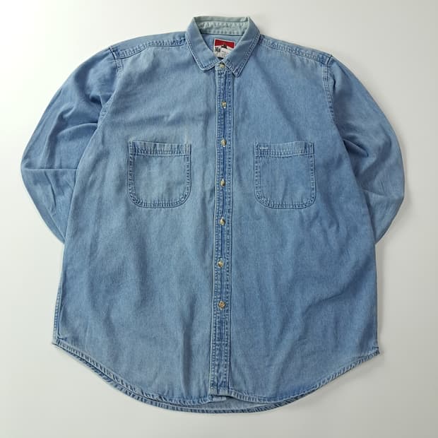CK280 XL 말보로 90s 미국판  데님 투포켓 셔츠 남방