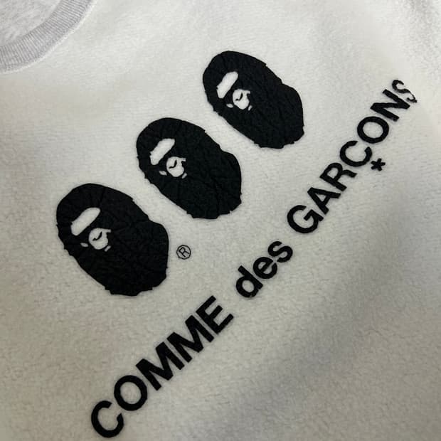 베이프 cdg 익스클루시브 리버시블 니트, 맨투맨