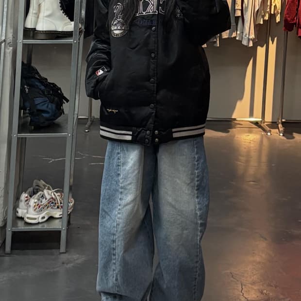 MLB 콜로라도 로커스 블랙 바시티 자켓 A3187