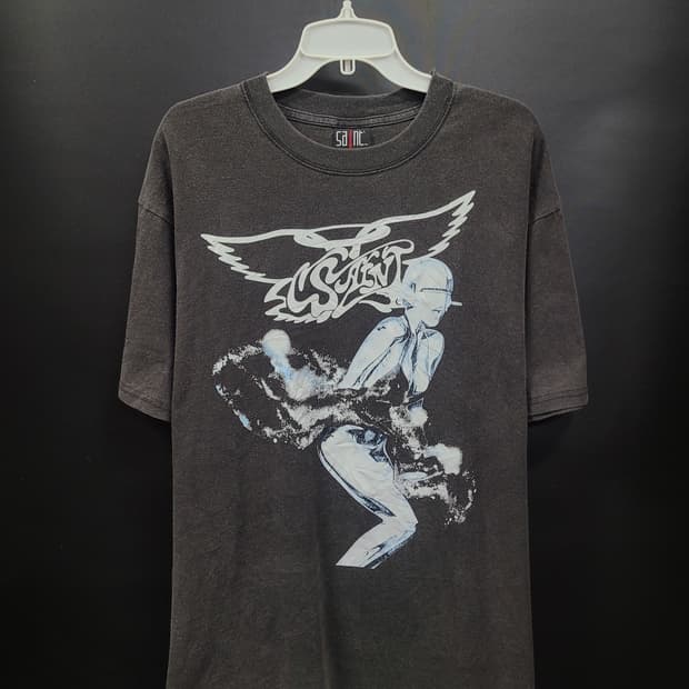 세인트미카엘 X 하지메 소라야마 빈티지 가먼트다잉 아카이브 셔츠