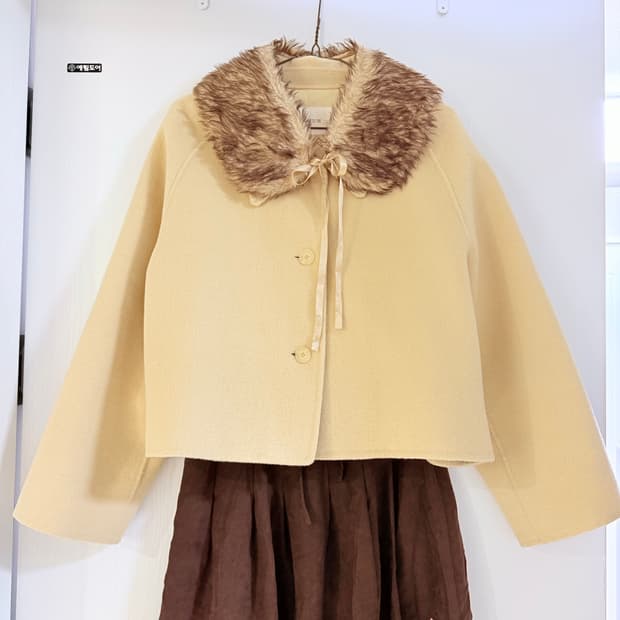 핸드메이드 버터 숏코트