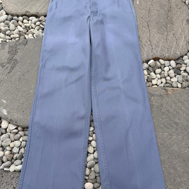1980s KIPLAY FADED GREY BLUE 빈티지 프렌치워크팬츠