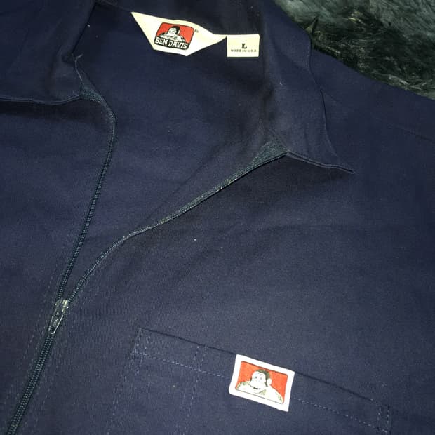 투티/0388 Ben Davis 벤데이비스 빈티지usa 반집업 반팔 셔츠