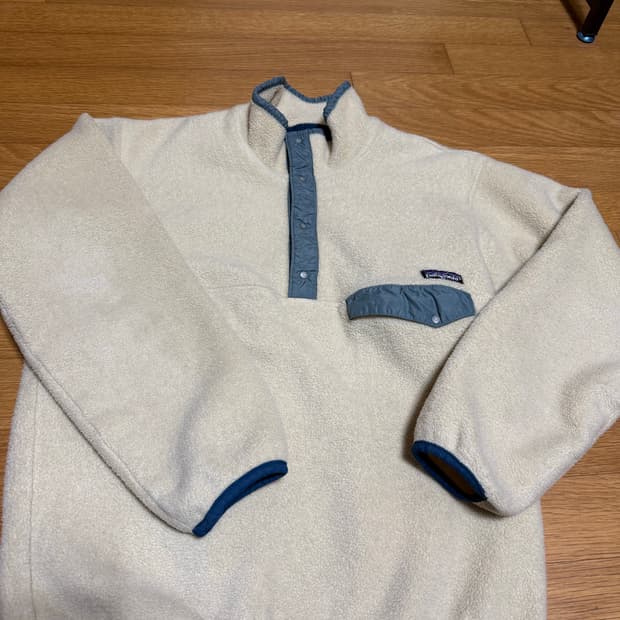 파타고니아 빈티지 신칠라 연한개나리색 M