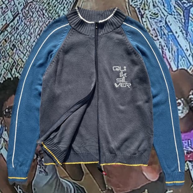 QUIKSILVER cotton zip up