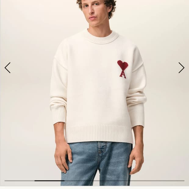 아미 메리노울 드 꾀흐 스웨터 (100사이즈)