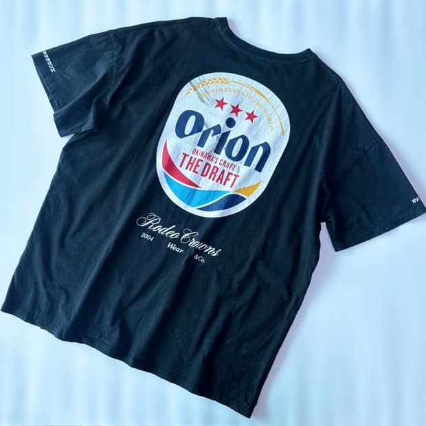 로데오 크라운즈 x 오리온 맥주 협업 그래픽 티셔츠