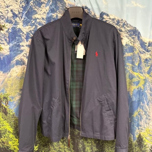 폴로 랄프로렌 코튼 트윌 자켓/ 바라쿠타 자켓 새제품 (네이비/L)