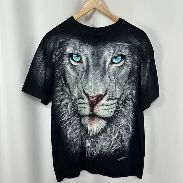  HIGH DEFINITION 남자 면100% 호랑이 반팔티 L