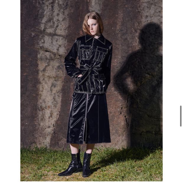 비건타이거 페이크 레더자켓 블랙