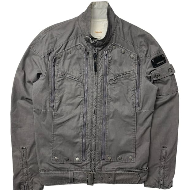 디젤 코튼쉘 바이커 자켓
